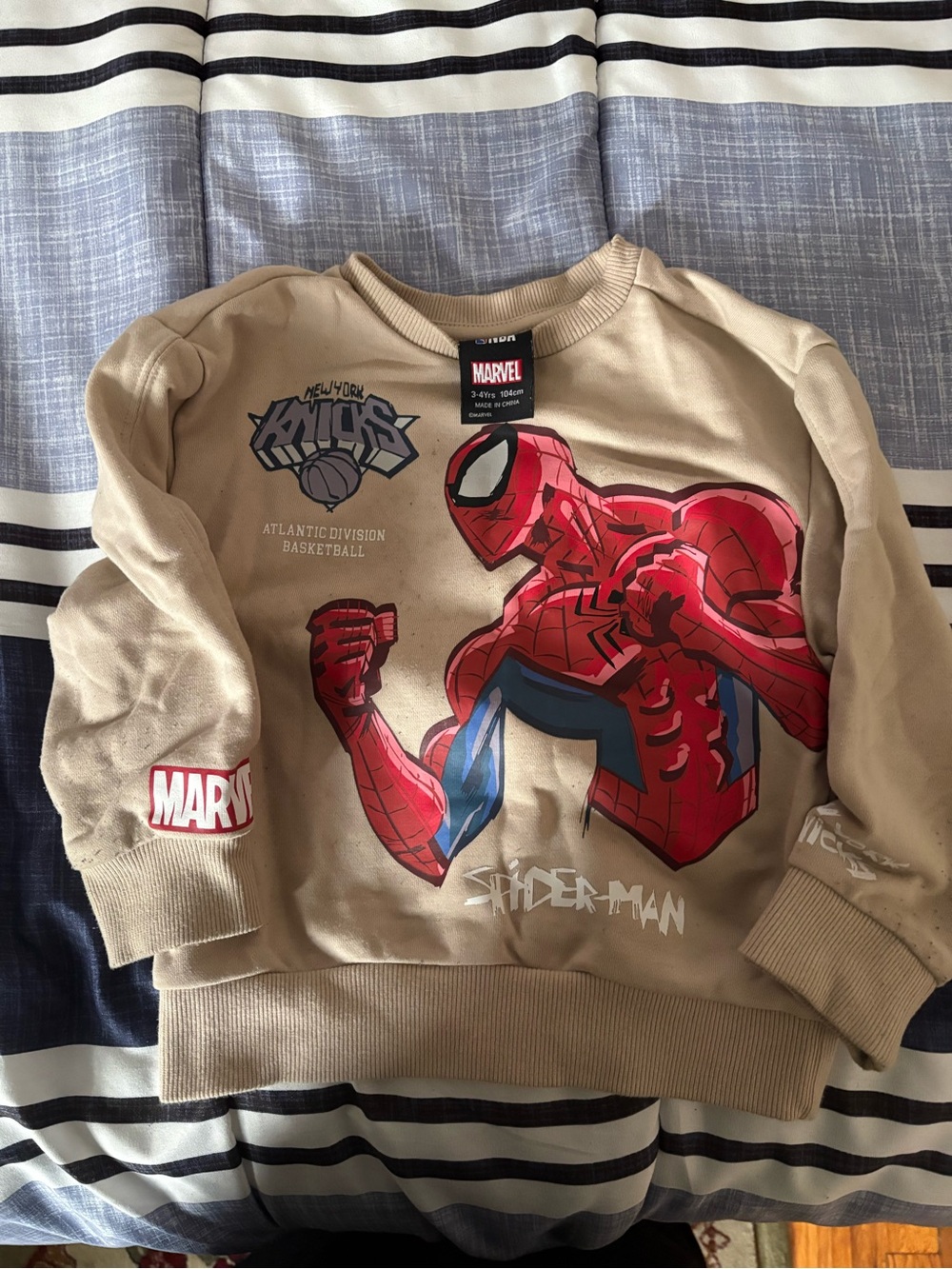 Marvel Spider-Man Kids Sweatshirt - Tan & Red